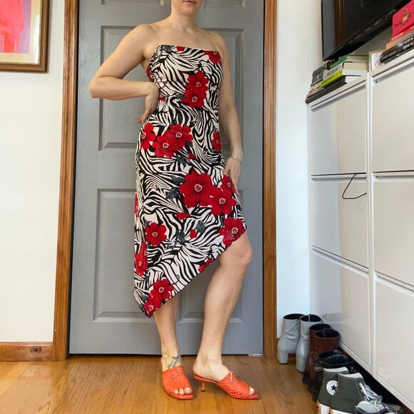 Vintage Printed Dress - Picture 1 of 3